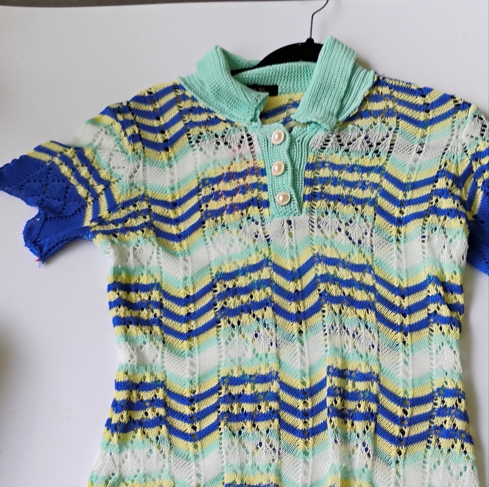 Knit a colorful dress.